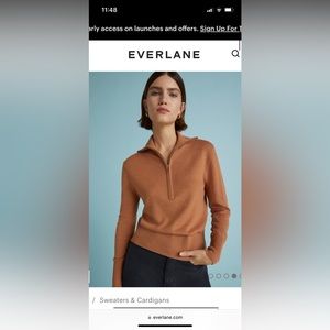 The Luxe Merino Half Zip Sweater